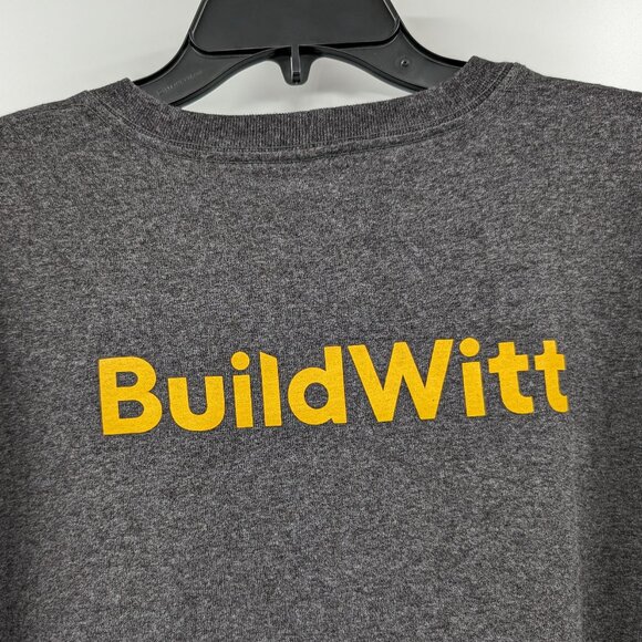 CARHARTT Loose Fit Shirt Men's XL Gray BuildWitt Pocket Short Sleeve Logo - Picture 4 of 11